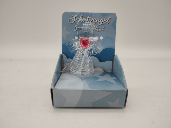 Glass angel with birthstone - July